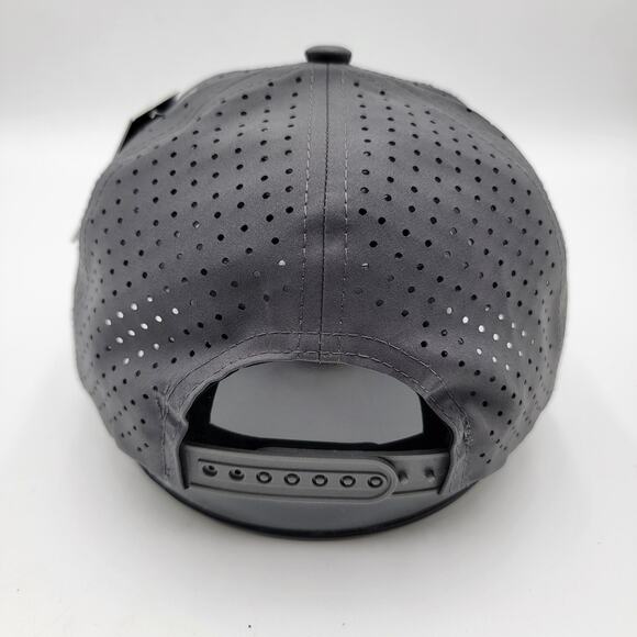 Mexico Hat Cap Snap Back Gray Black Eagle Embroidered Perforated Trucker Mens - Picture 3 of 8